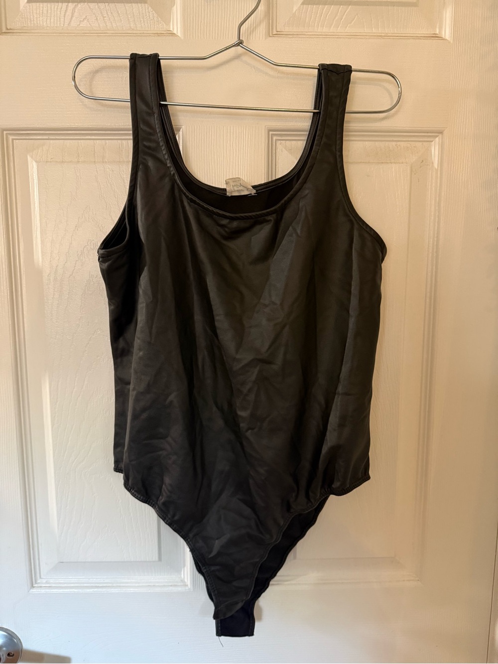 Black Scoop Neck Bodysuit blue buttercup